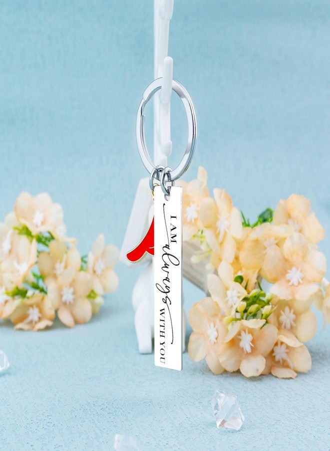 igvean Cardinal Keychain Bereavement Gifts Sympathy Gift Memorial Gifts Loss of Mother Father Lover Friend Remembrance Grief Gift for Condolence Funeral Baskets Cardinal Bird Themed Keyring - Image 3